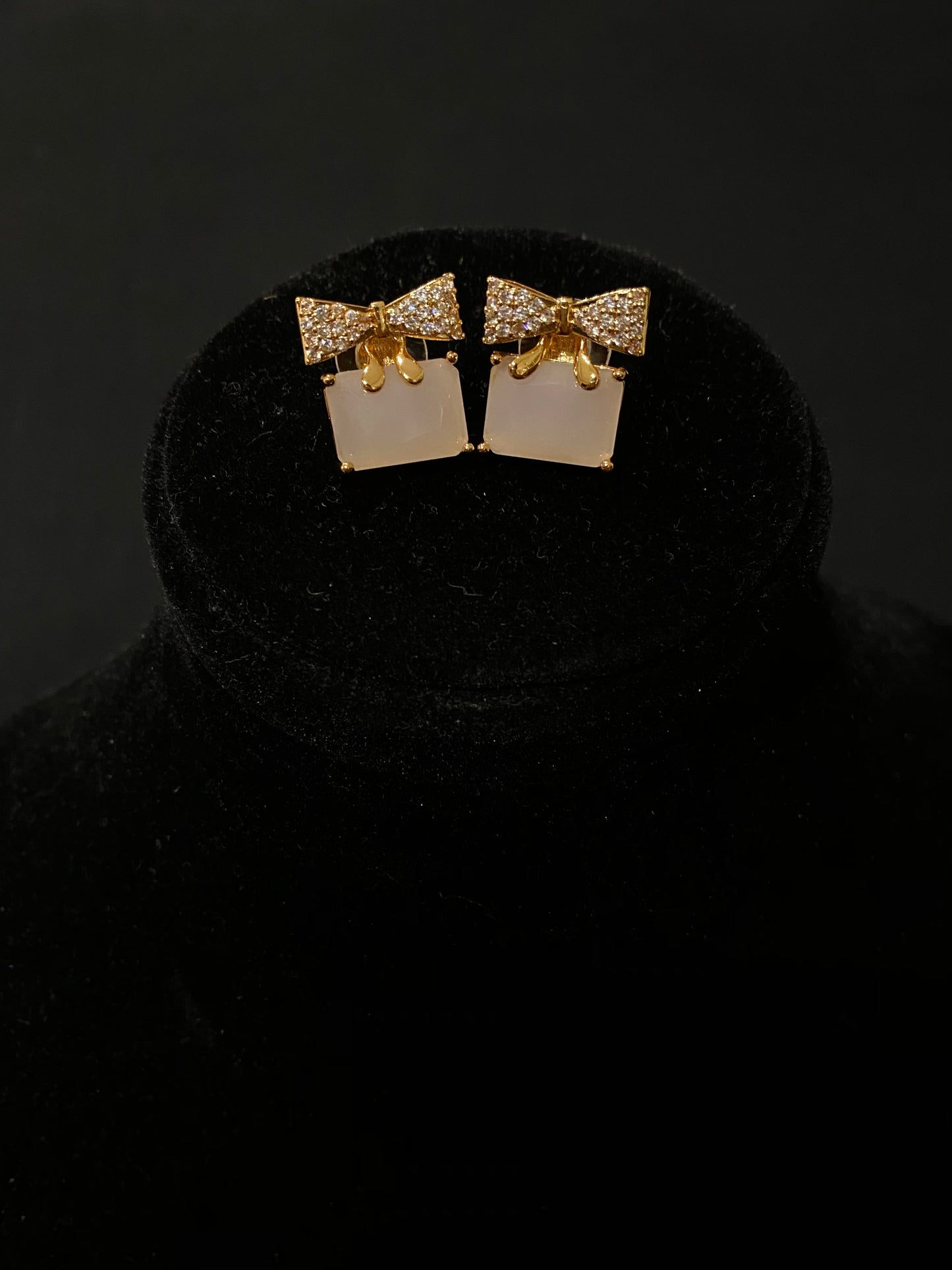 Bow Charm Studs