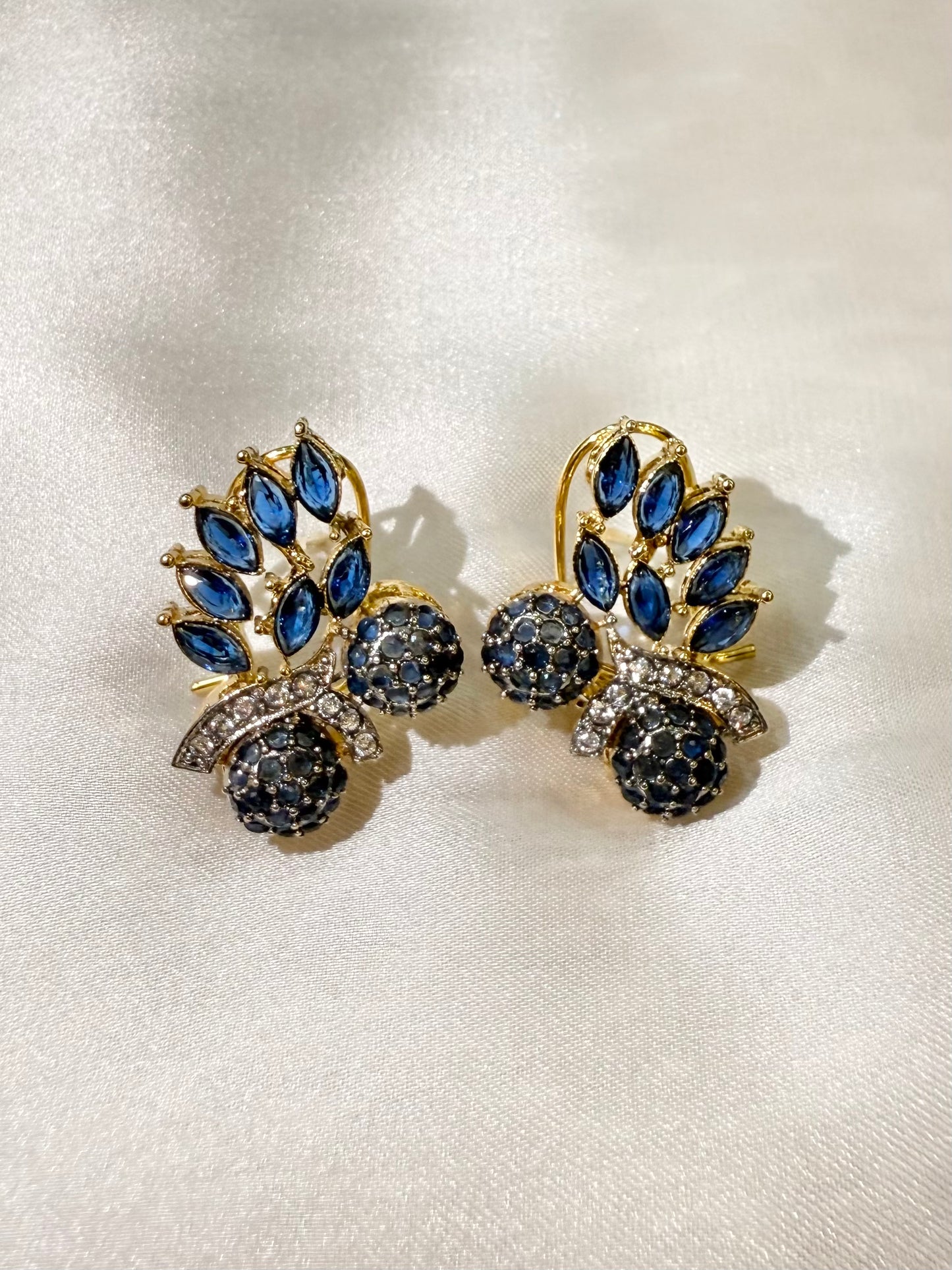 Sapphire Cluster Studs