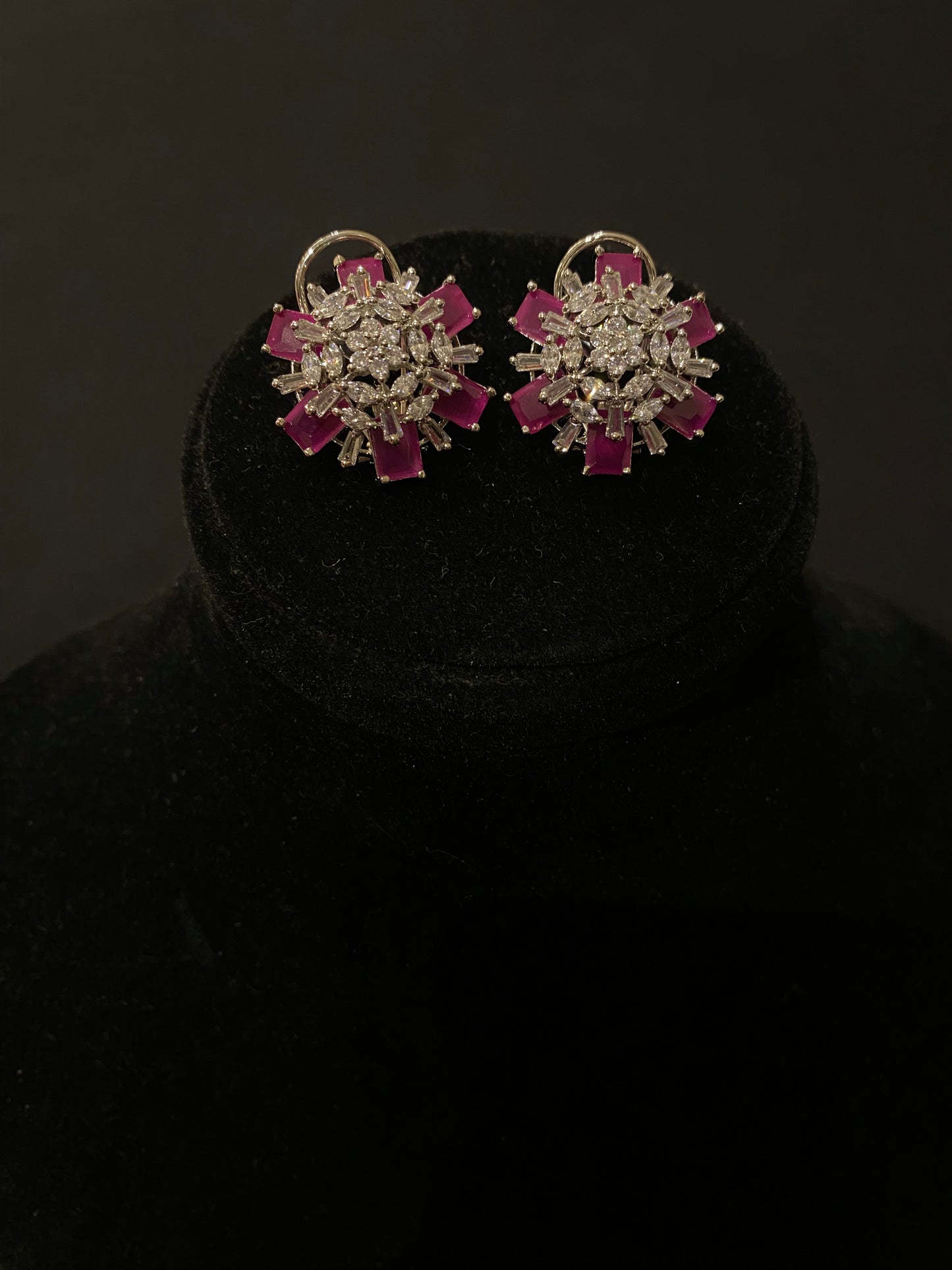 Fuchsia Bloom Studs