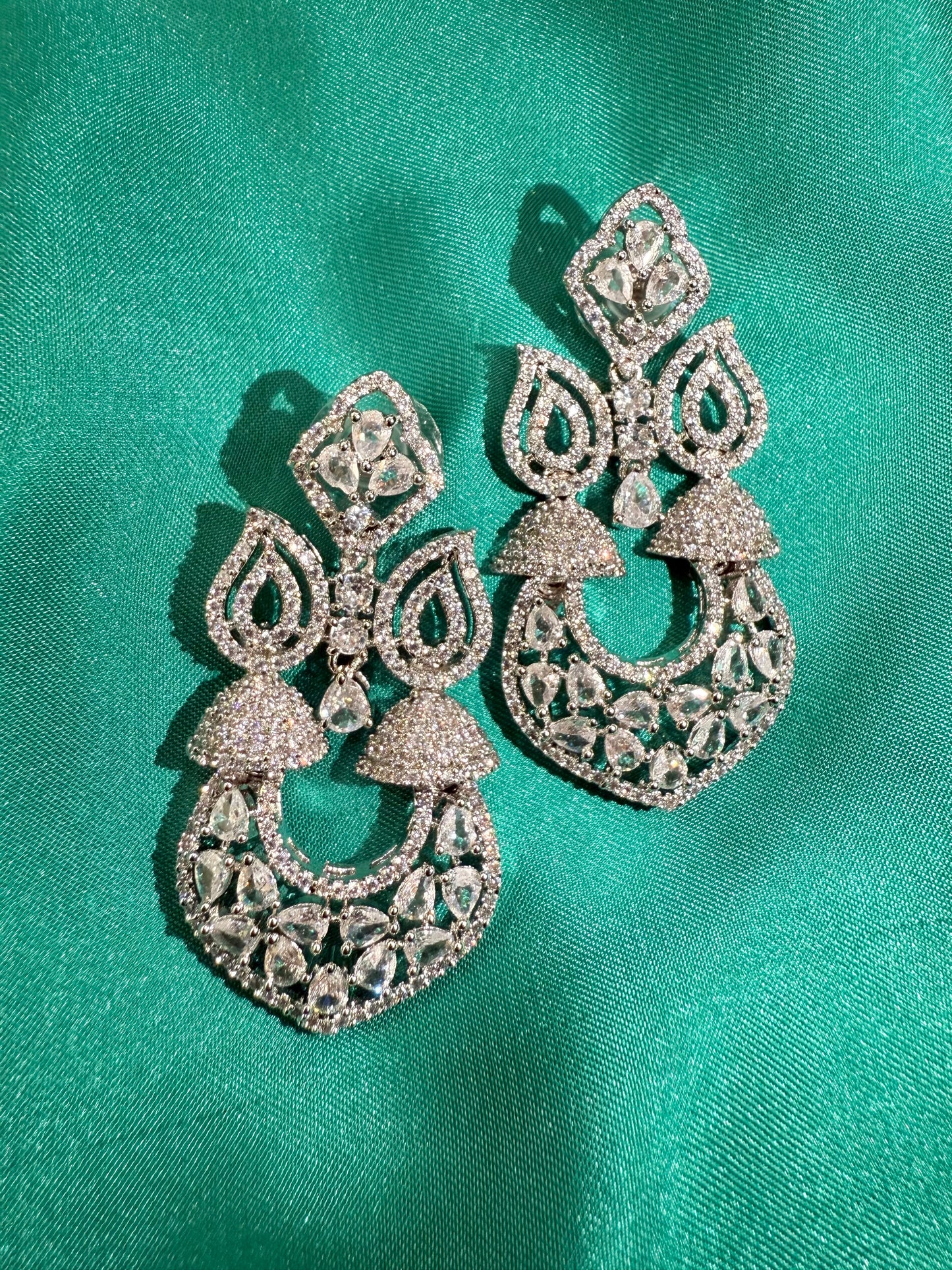 Crystal Chandbali Earrings