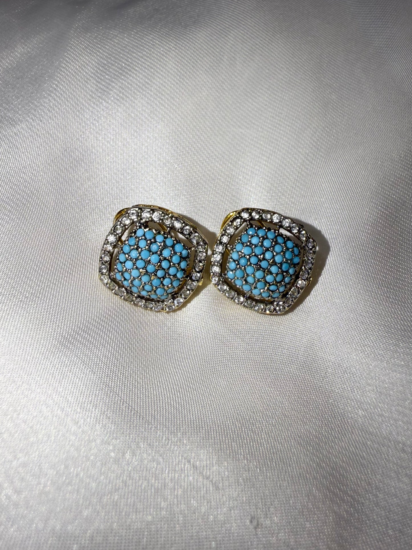 Blue Mosaic Studs