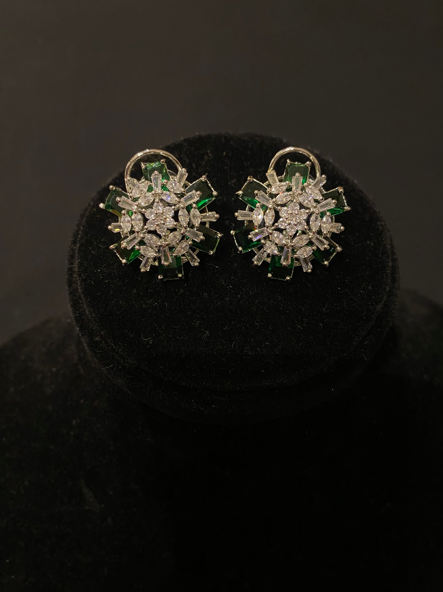 Emerald Bloom Studs