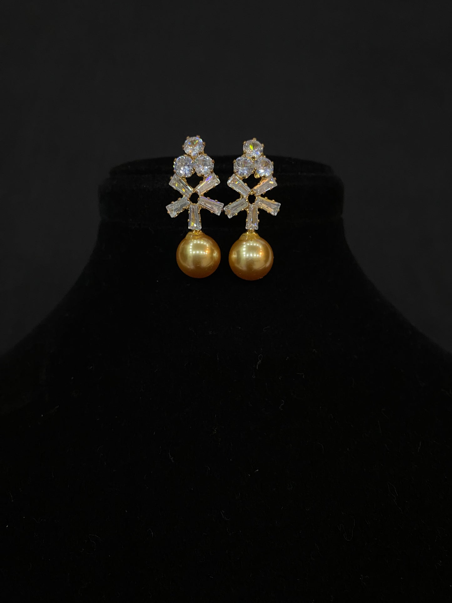 Golden Glow Drop Earrings