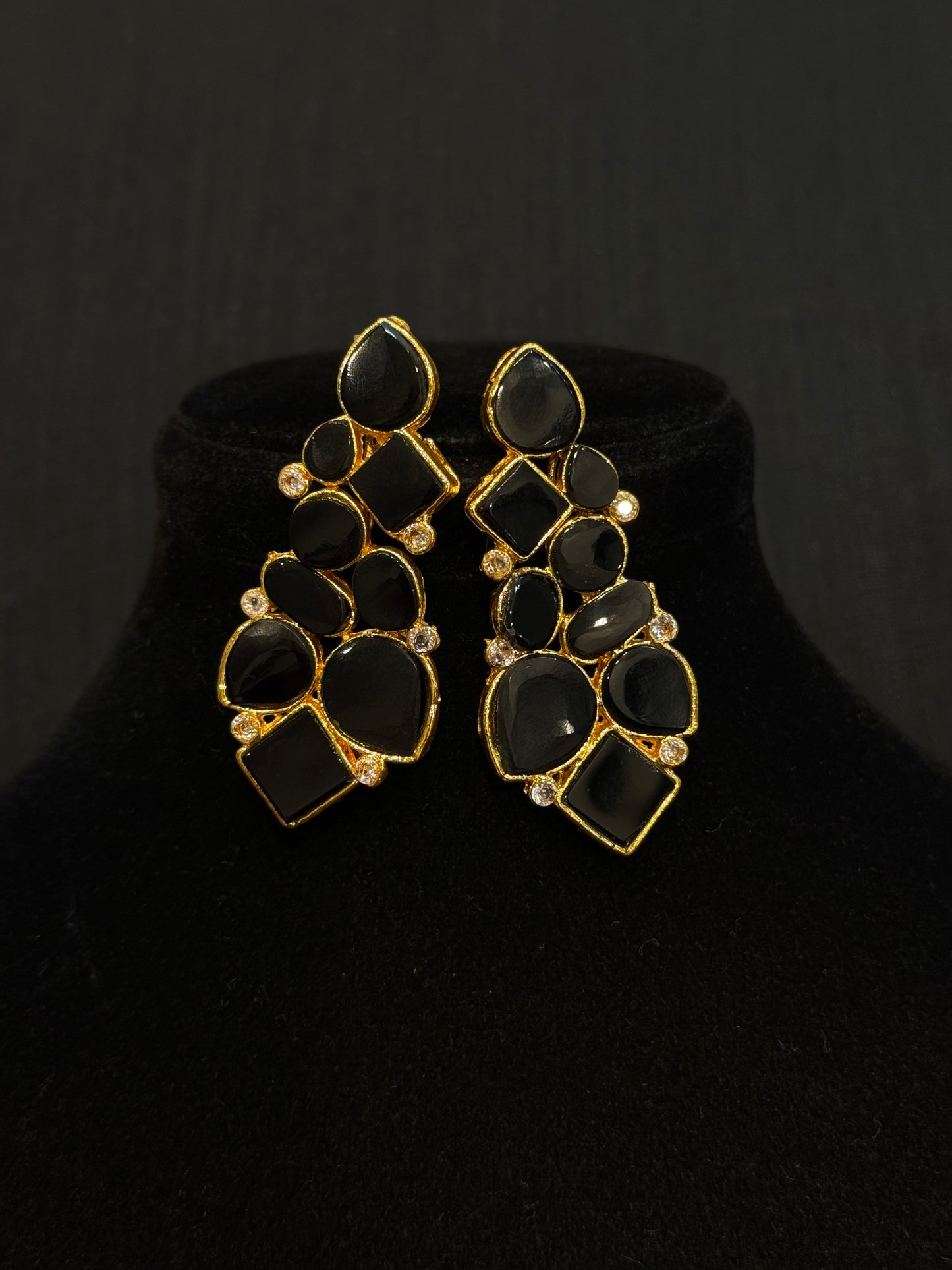 Black Statement Earrings