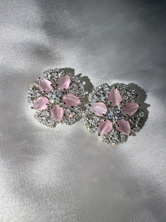 Pink Petal Studs