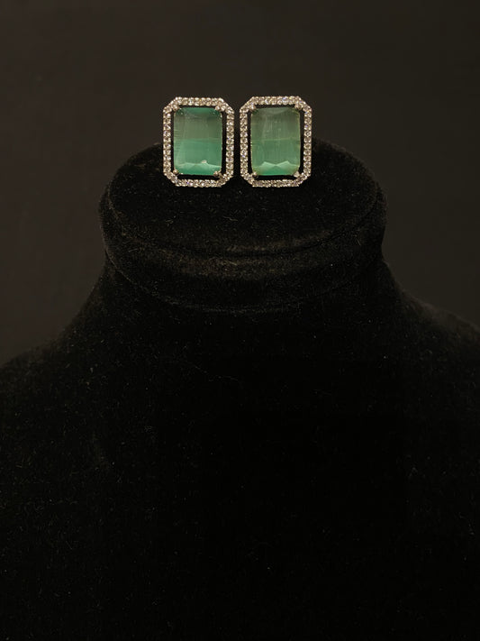 Green Aura Studs