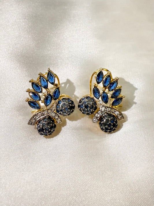 Sapphire Cluster Studs