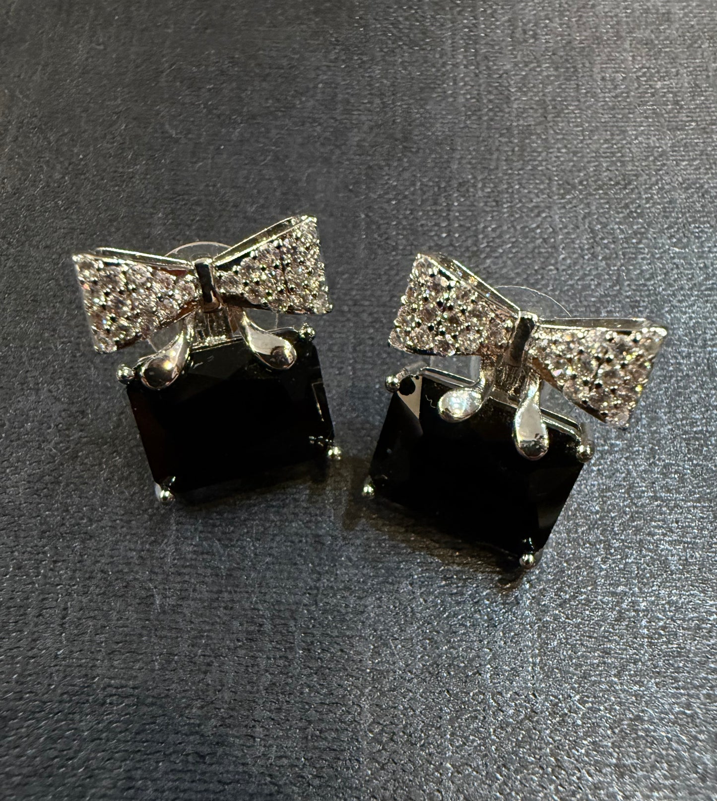 Bow Charm Studs