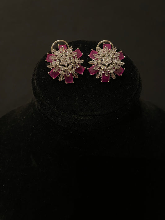 Fuchsia Bloom Studs