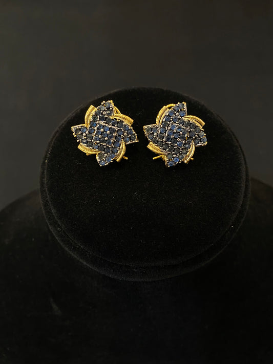 Midnight Sapphire Studs