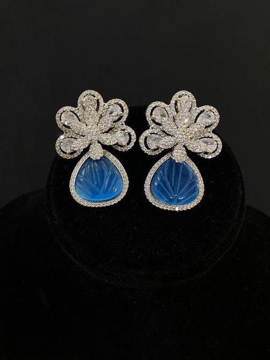 Blue Orchid Earrings
