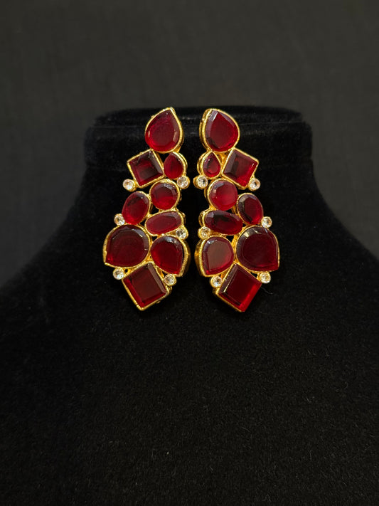 Ruby Statement Earrings