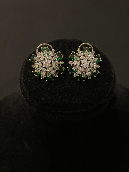 Emerald Bloom Studs