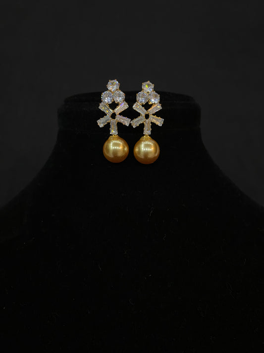Golden Glow Drop Earrings