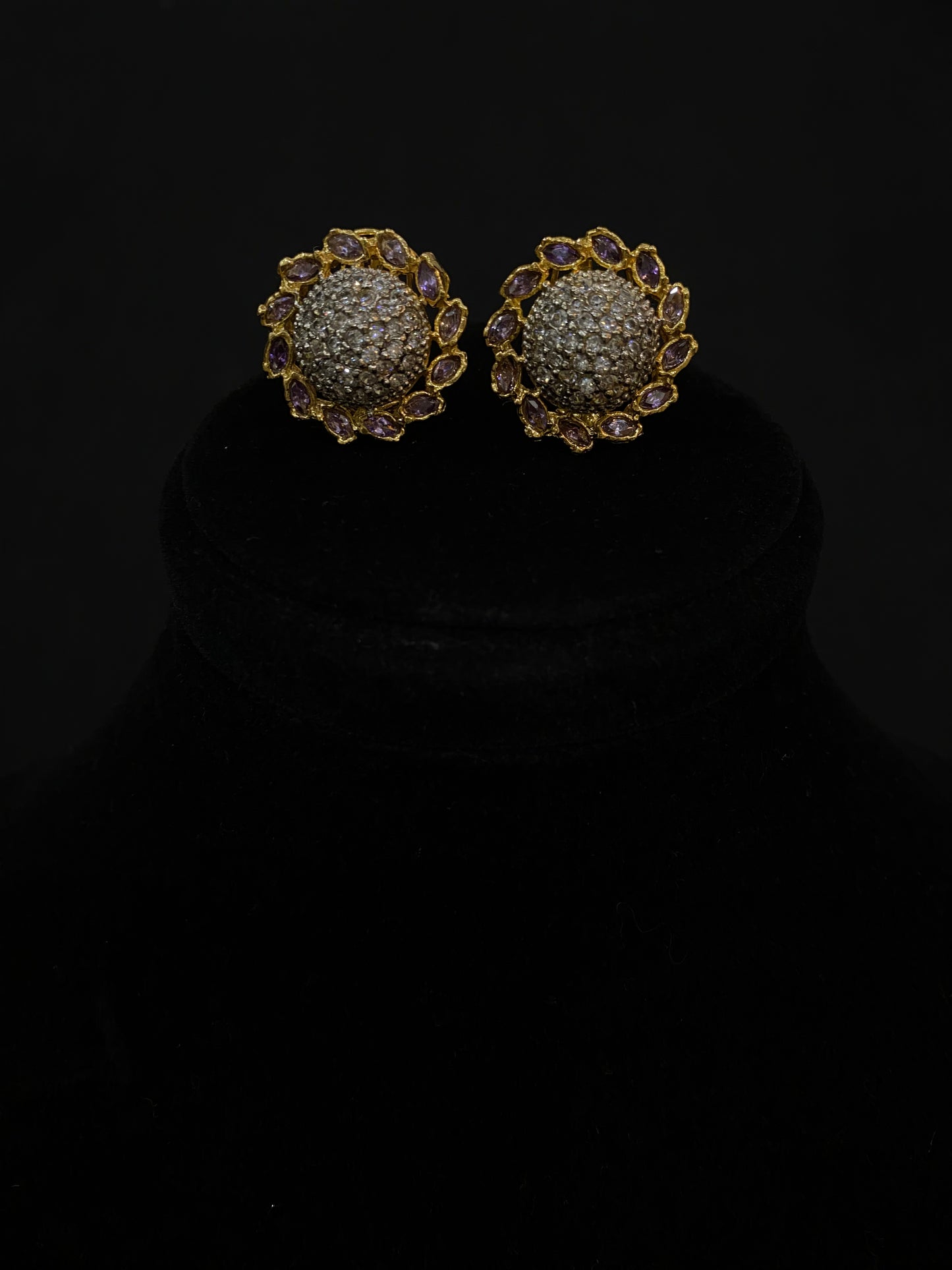 Amethyst Glow Studs