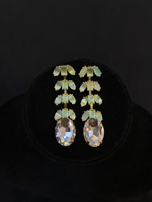 Mint Elegance Drop Earrings