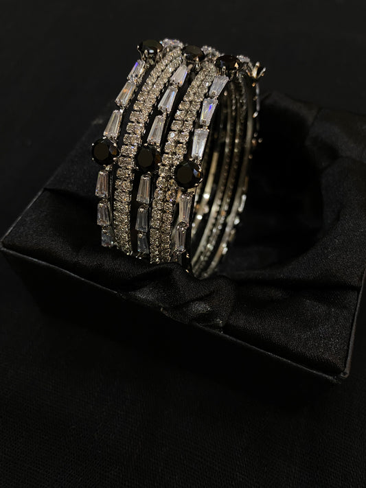 Midnight Spark Luxe Bangles (Set of 7)