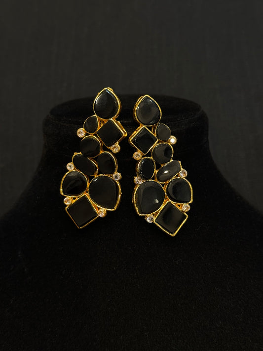 Black Statement Earrings