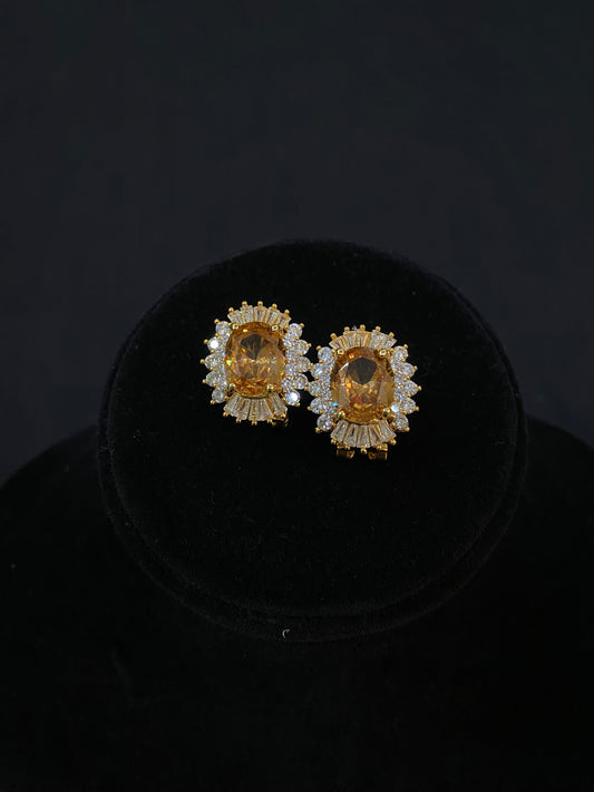 Copper Stone Studs