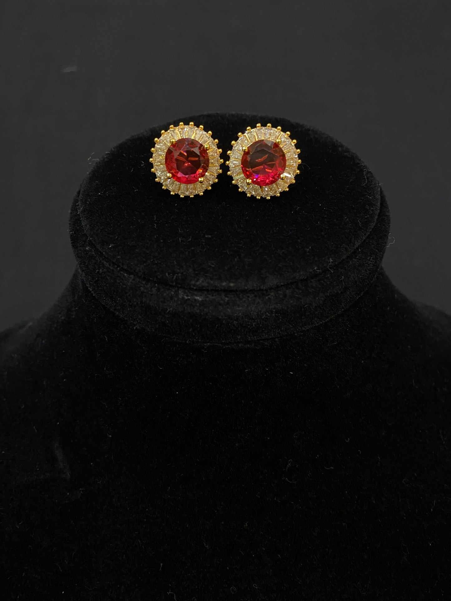 Crimson Red Studs