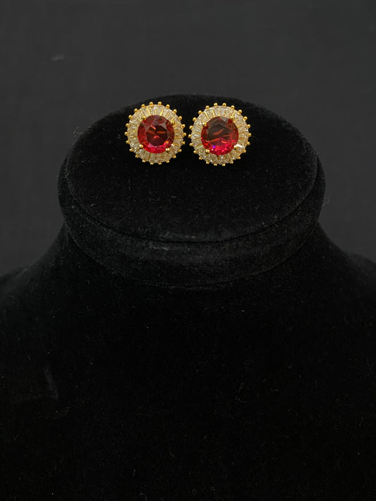 Crimson Red Studs
