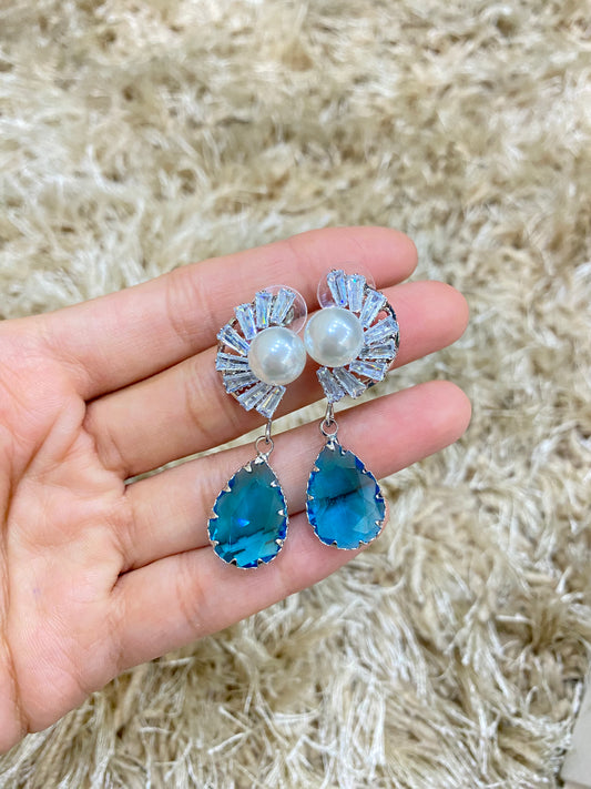 Ocean Pearl Drop Earrings