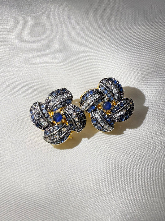 Sapphire Whirl Studs
