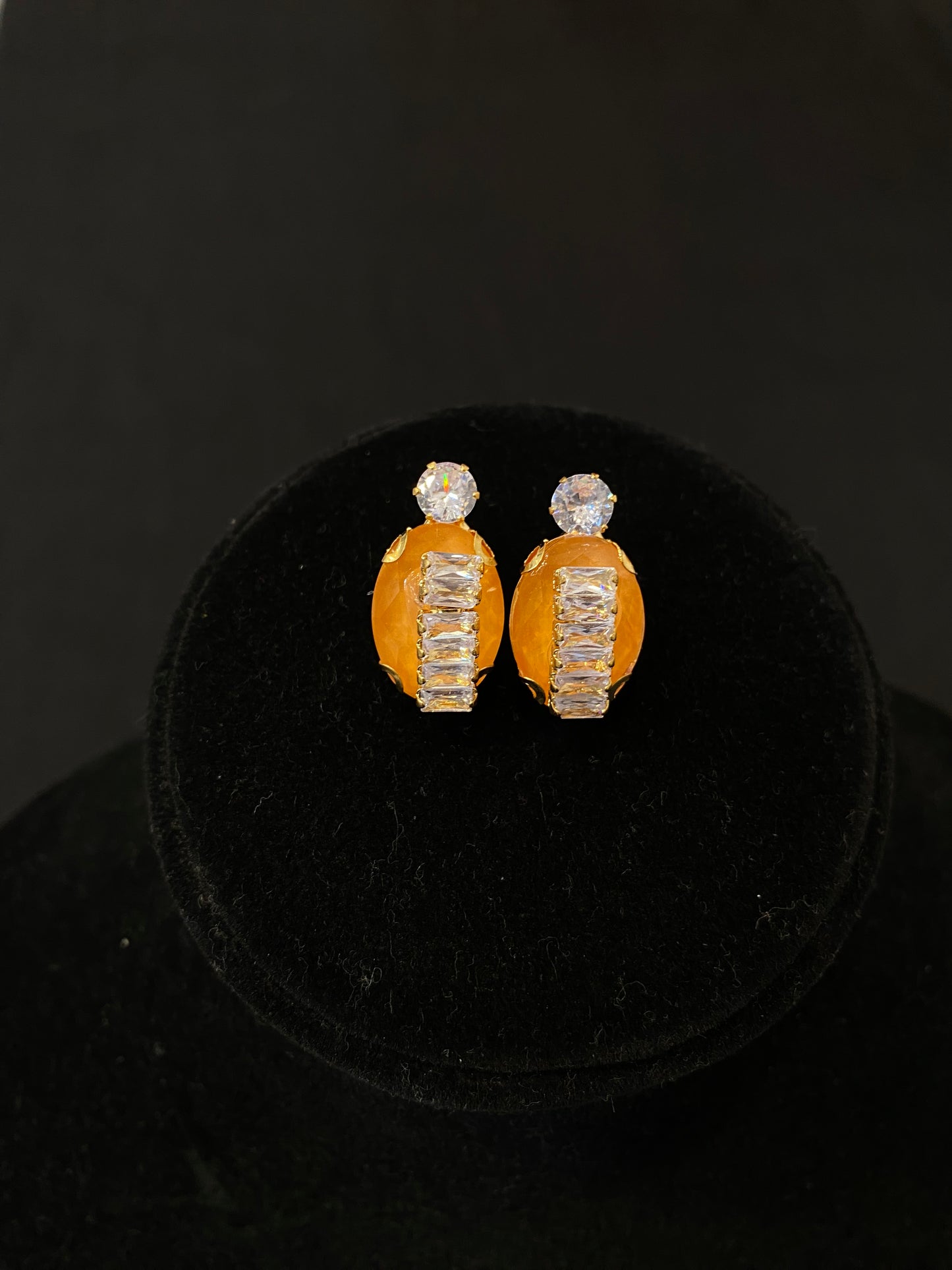 Amber Luxe Studs