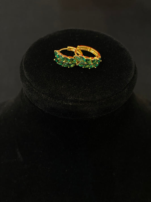 Emerald Vine Hoop Balis
