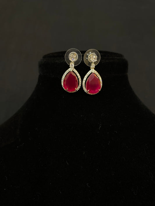 Ruby Radiance Earrings