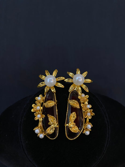 Scarlet Bloom Earrings